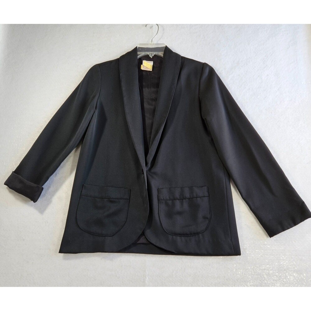Vintage Sportswear Connection Blazer Womens PS Cotton Blend Single Breast Casual